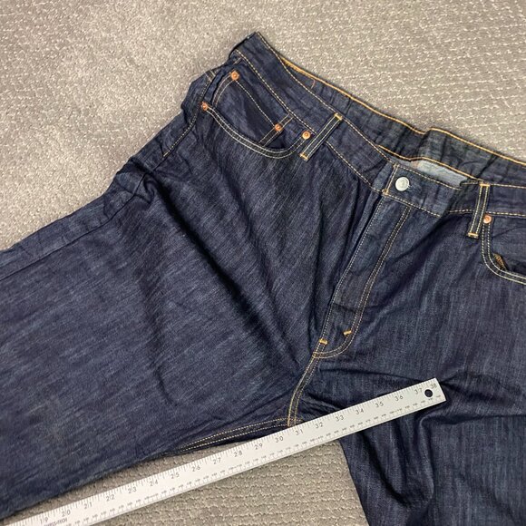 NWOT Levi's 569 Jeans Men 44 x 32 Fit 46x31 Blue Loose Straight Leg 00569 0127 - Picture 13 of 14
